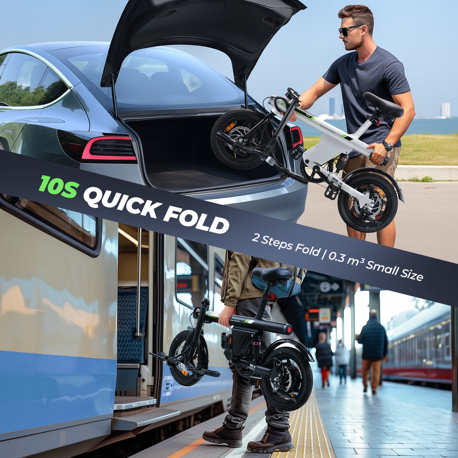 U1 500W Foldable Electric Bike for Adult