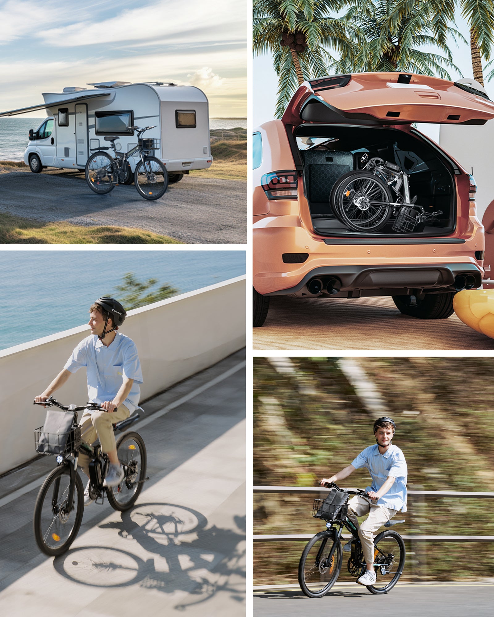 isinwheel M40 500W Folding Electric Bike with Basket