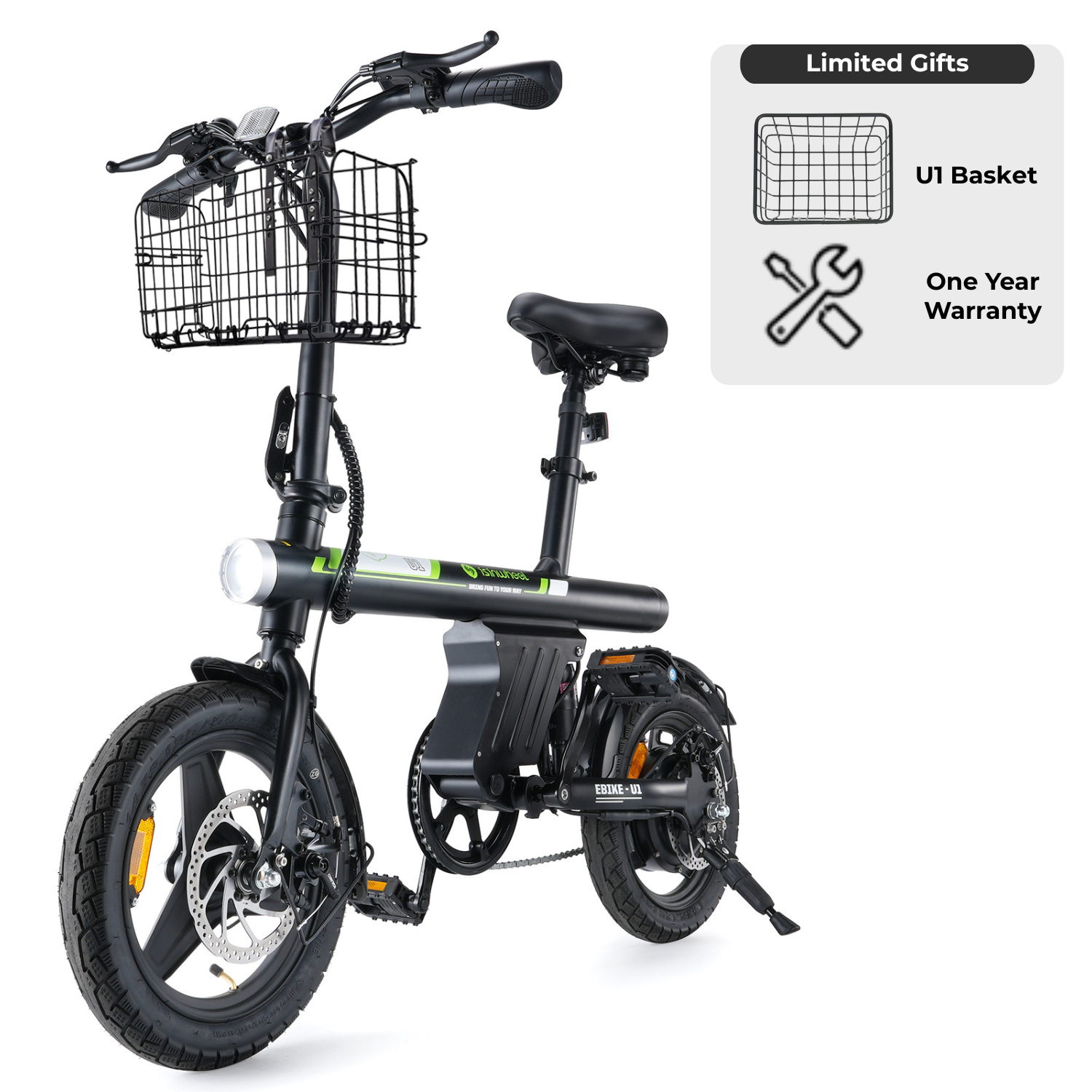 U1 500W Foldable Electric Bike for Adult
