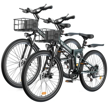 isinwheel M40 500W Folding Electric Bike with Basket