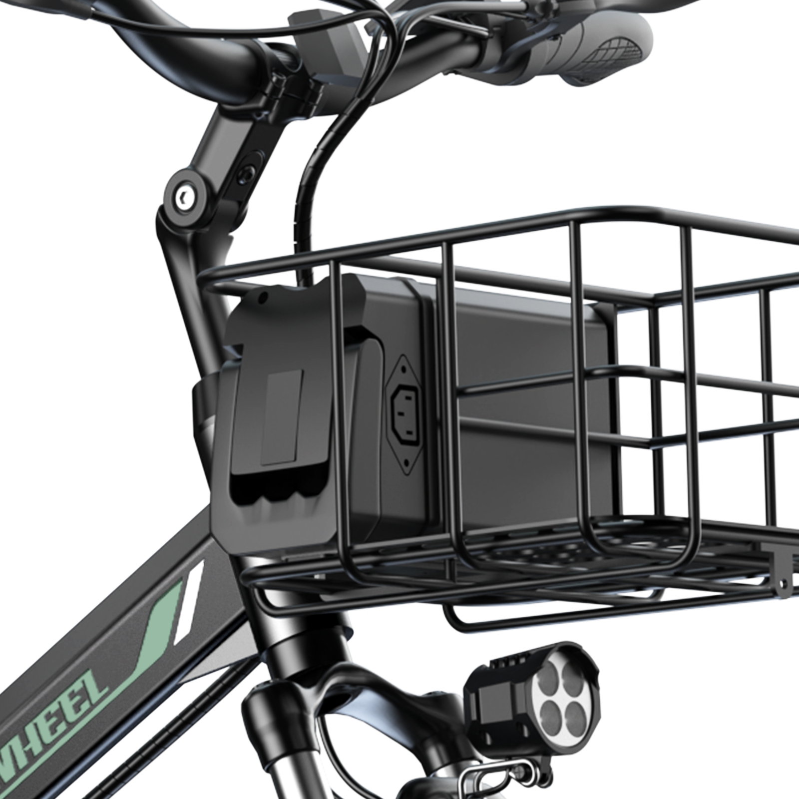 isinwheel M40 500W Folding Electric Bike with Basket