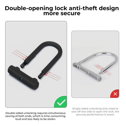 isinwheel Heavy Duty Security U Cable Lock