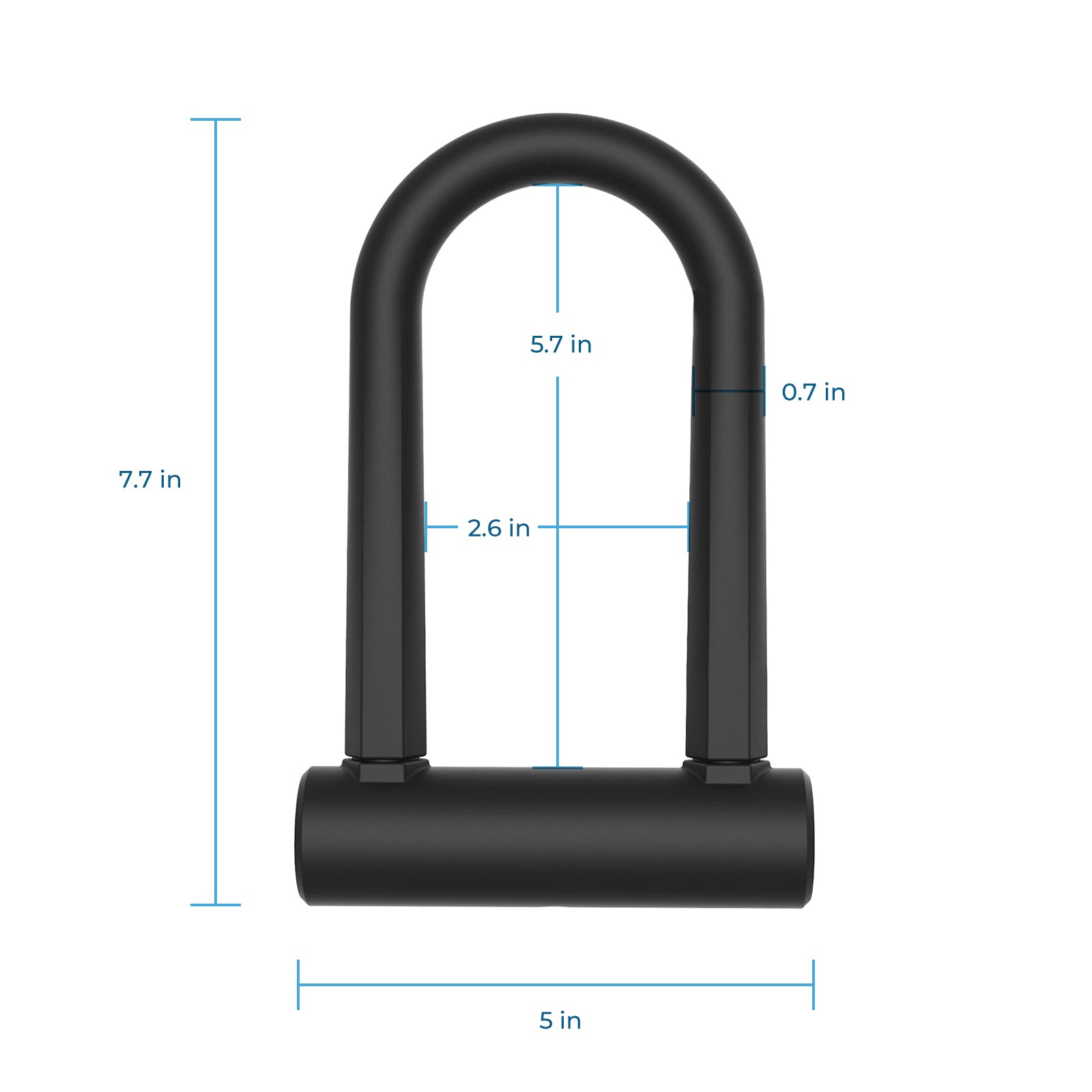 isinwheel Heavy Duty Security U Cable Lock