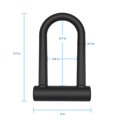 isinwheel Heavy Duty Security U Cable Lock