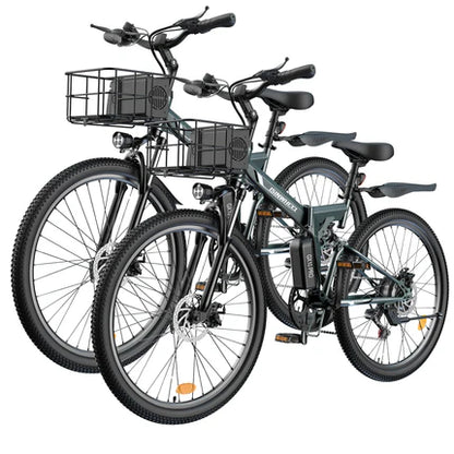 isinwheel M40 500W Folding Electric Bike with Basket