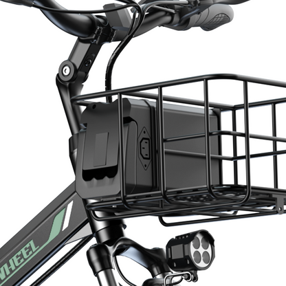 isinwheel M40 500W Folding Electric Bike with Basket