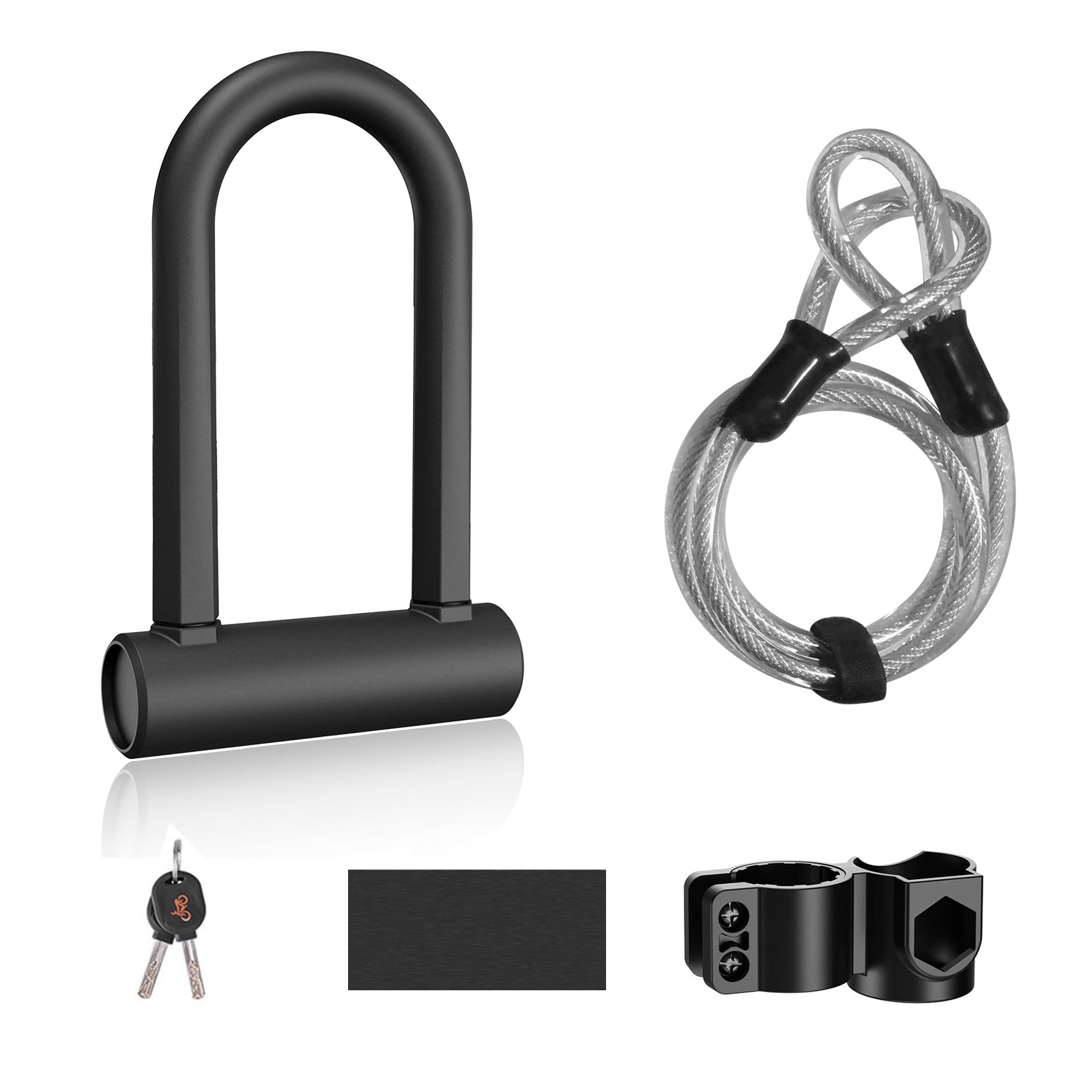 isinwheel Heavy Duty Security U Cable Lock